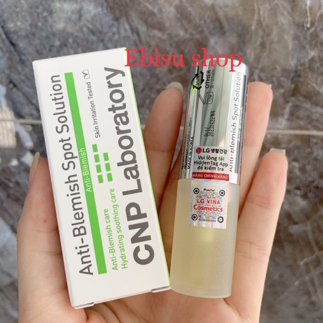 Gel chấm mụn nhanh chóng làm khô nhân mụn CNP Laboratory 3.5ml_CNP Laboratory Anti-Blemish Spot Solution 3.5ml