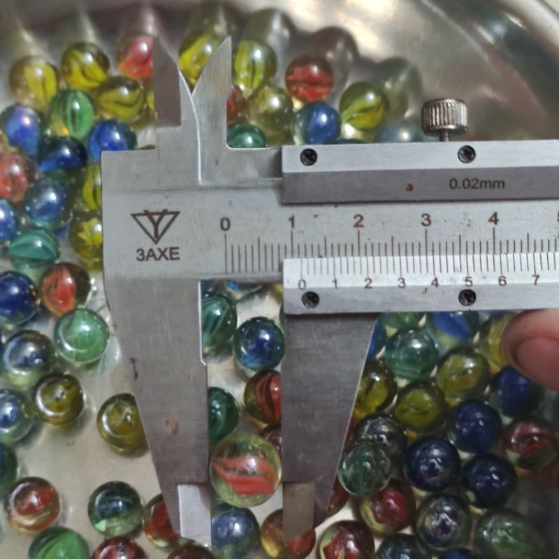 Combo 50 viên bi ve nhỏ, bi thủy tinh 11.5mm Dùng làm đồ chơi hoặc trang trí