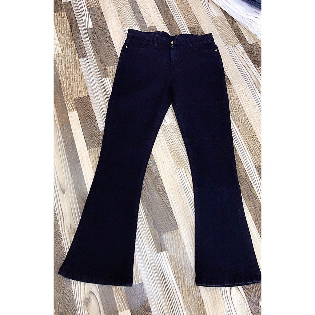 Quần ống loe 2 màu trắng và đen co giãn phom đẹp | BigBuy360 - bigbuy360.vn