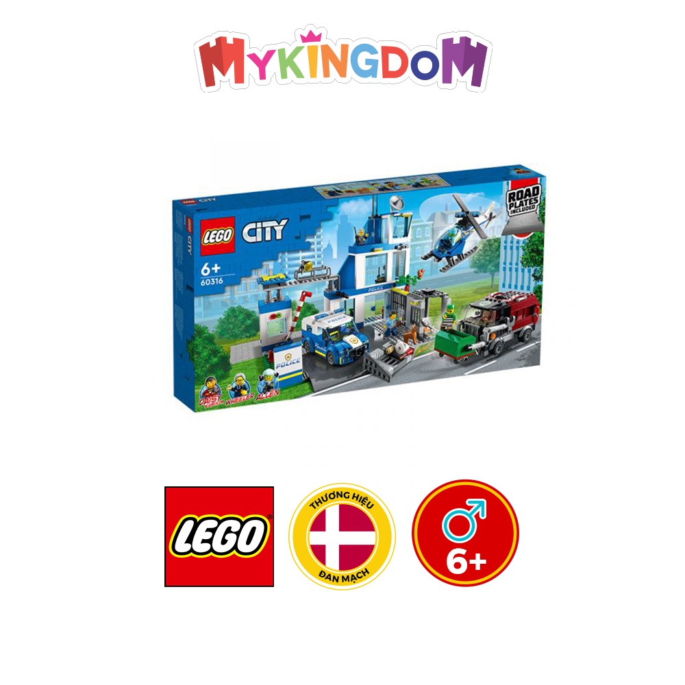 Đồ Chơi LEGO CITY Trạm Cảnh Sát Thành Phố Lego City 60316