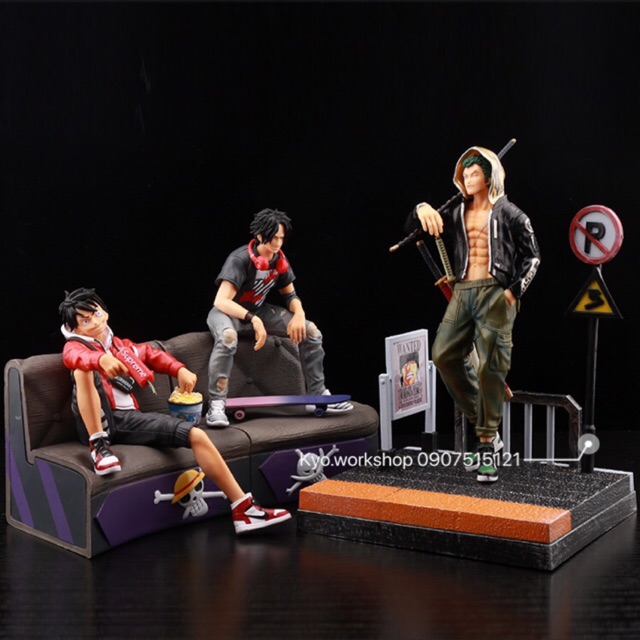 Mô hình figure nhân vật Luffy - ACE - Zoro trong One Piece