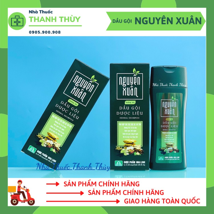 DẦU GỘI DƯỢC LIỆU NGUYÊN XUÂN [Chai 200ml] Dưỡng Da Đầu Và Dưỡng Tóc, Ngăn Rụng Tóc, Hỗ Trợ Mọc Tóc, Sạch Gàu Hết Ngứa