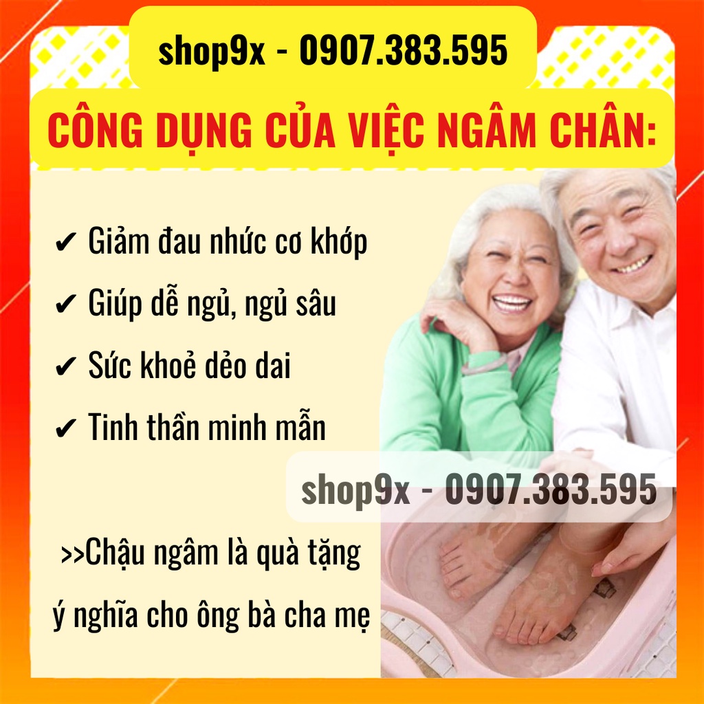 Chậu Ngâm Chân Gấp Gọn - Chậu Massage Chân Đa Năng Silicon - KT 50x41x21 - Shop9X TP.HCM