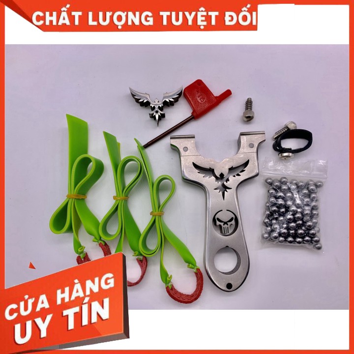 Ná Cao Su Đại Bàng Đầu Lâu inox 304 – Tặng Kèm 2 Bộ Thun