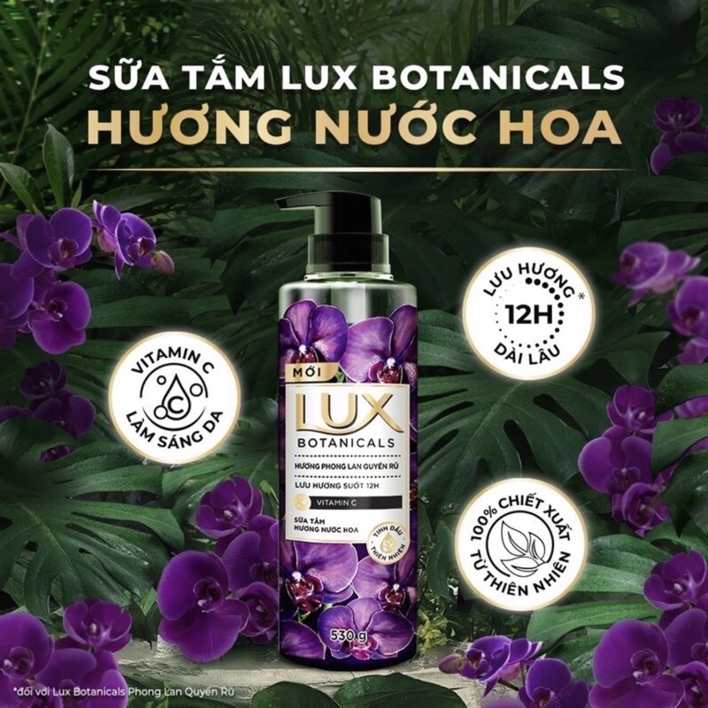 Sữa Tắm Hương Nước Hoa Lux Botanicals 530G Mới