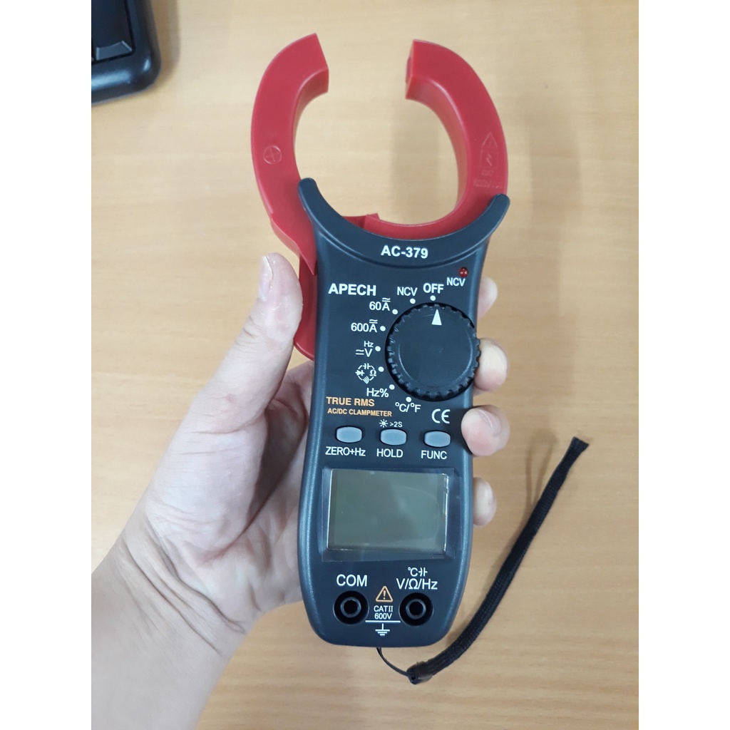 Apech AC-379 ampe kìm đo dòng điện acdc 600ampe TrueRMS APECH AC 379