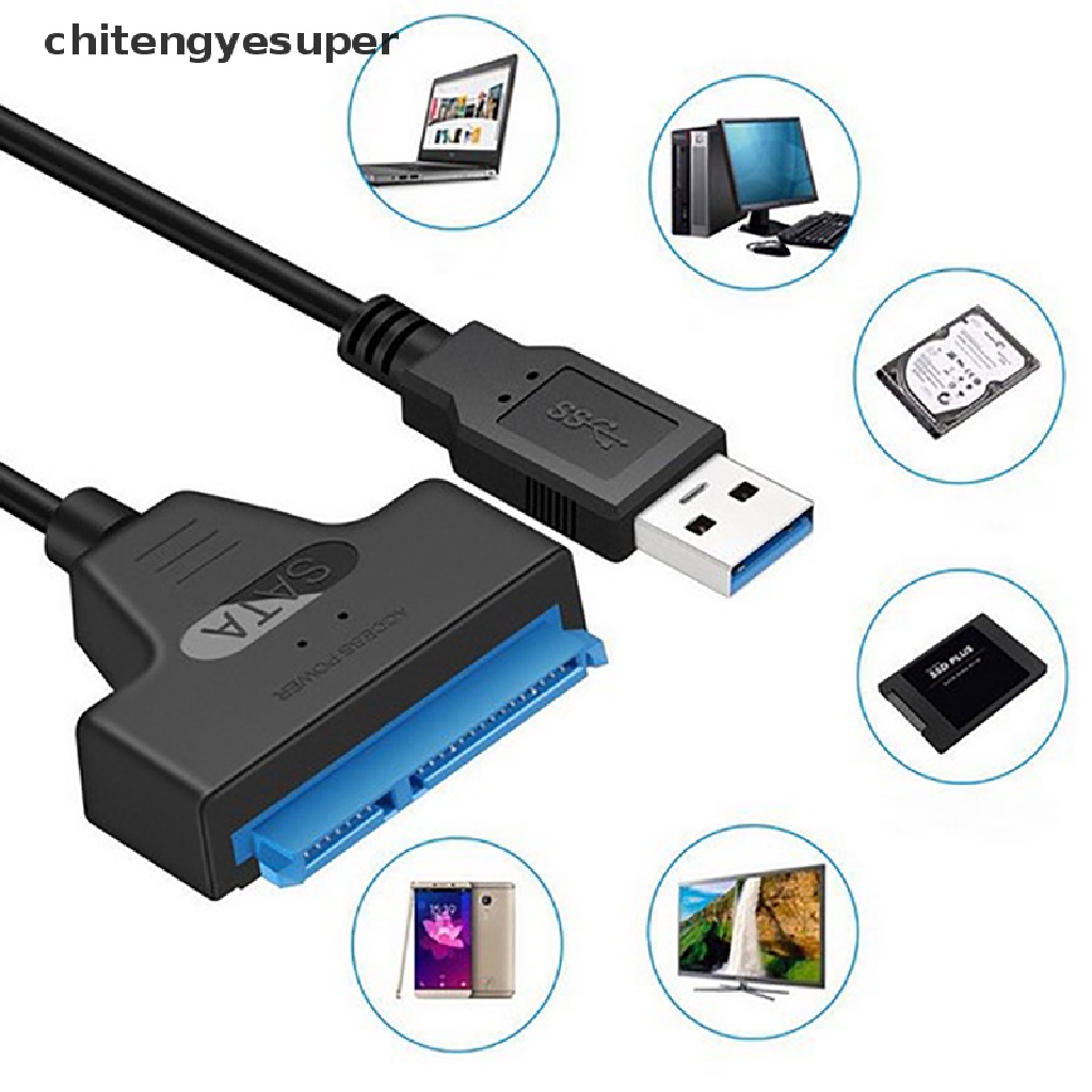 Chitengyesuper USB 3.0 to SATA 2.5&quot; External Hard Disk Drive Adapter Reader For SSD HDD Cable CGS
