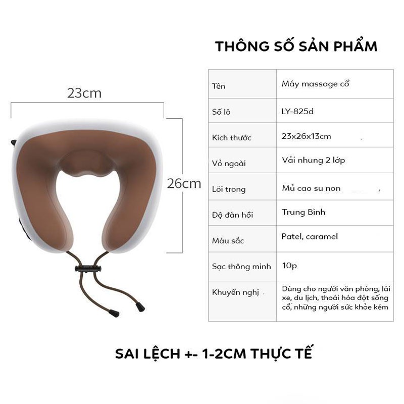 Massage Cổ Chữ U cao cấp và Đai massage cổ vai gáy, Máy massage trị liệu đau lưng và Massage 8 bi, Mẫu mới 2022
