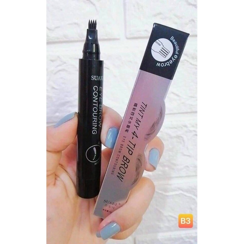 Bút chì kẻ lông mày phẩy sợi 4D chống nước siêu lâu trôi PO-P104