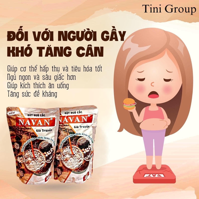 Ngũ cốc Navan 7 vị gia truyền - Lợi sữa cho mẹ, bé nhanh tăng cân