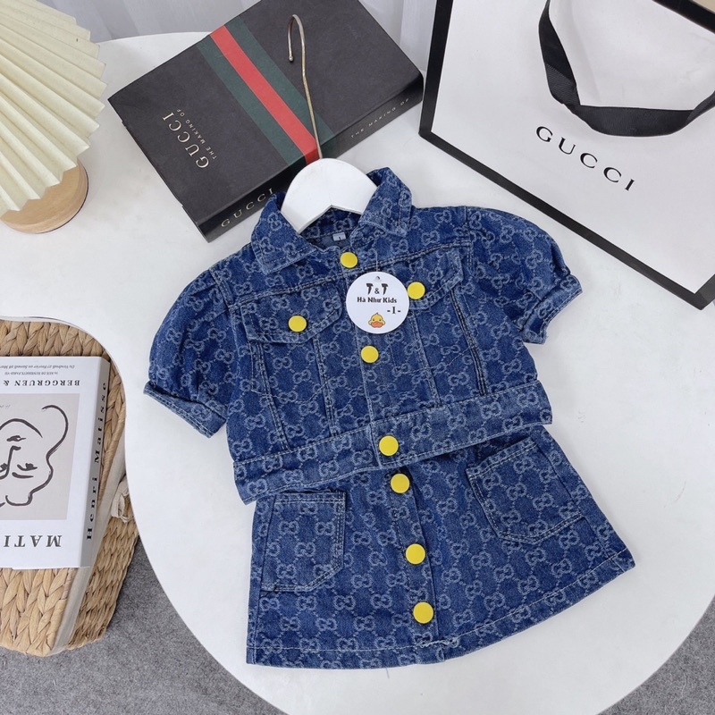 Set bé gái dập vân