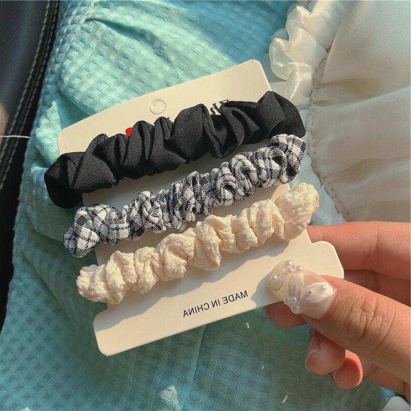 Set 3 dây buộc tóc họa tiết hoa thời trang mùa xuân dễ thương
