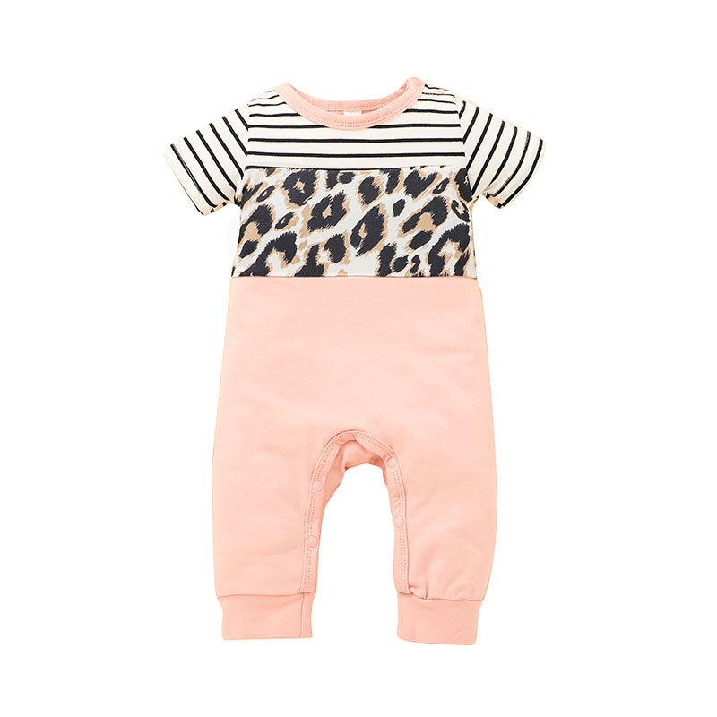 Body bé gái đồ sơ sinh từ 0 đến 9 tháng bodysuit liền thân mùa hè tay ngắn quần áo cho bé trẻ em