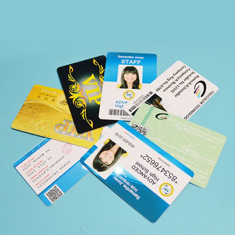 Set 100 Thẻ Nhựa Pvc Trắng Dùng Để In Nhãn Tên