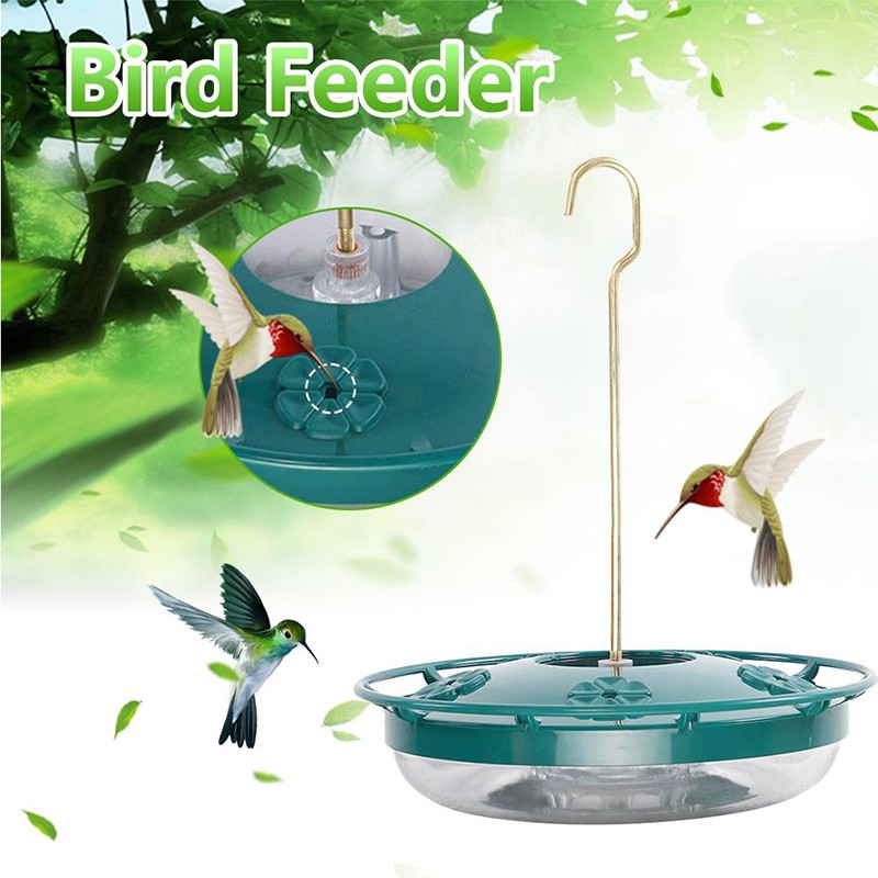 ☪ Plastic Bird Water Feeder Bottle Hanging Hummingbird Feeder Garden Outdoor Plastic Flower Iron Hook Bird Feeder SPRING