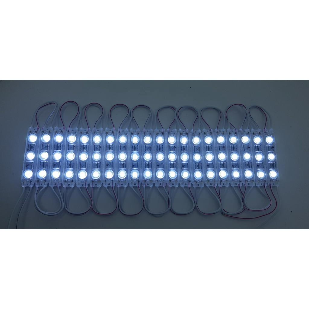 Led hắt 3 bóng 2835 kích thước 6313 SASO chống nước IP68 điện áp 12V, làm biển QC, trang trí viền mặt tiền