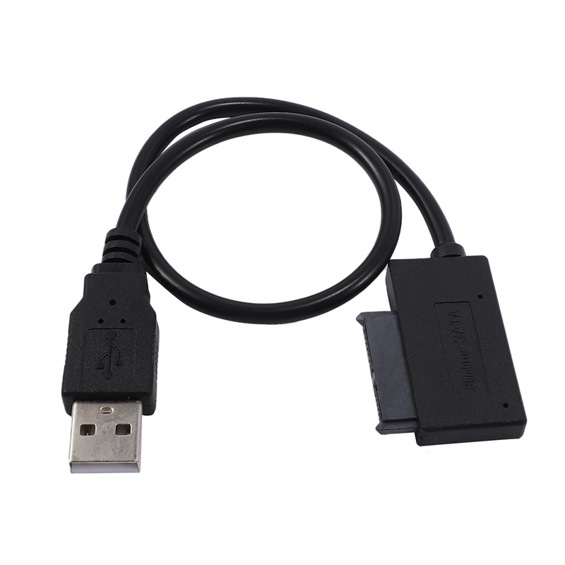 Cáp Chuyển Đổi Usb 2.0 Sang Mini Sata Ii 7 + 6 13pin Cho Laptop Cd / Dvd Rom