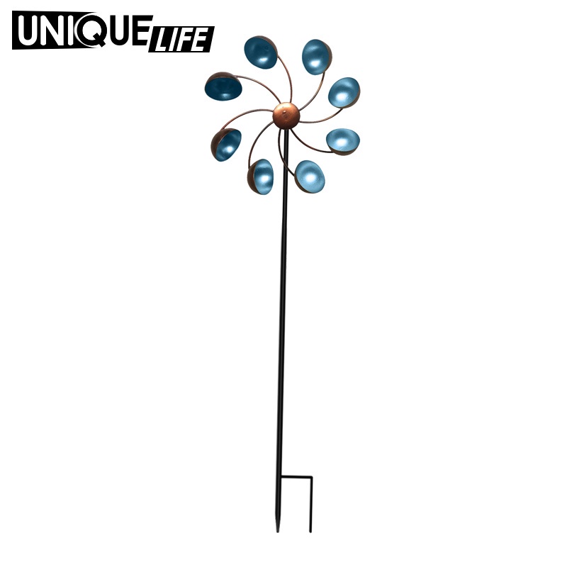 Cối Xay Gió Kim Loại Trang Trí Lối Đi Sân Vườn Thư Giãn Tâm Trạng