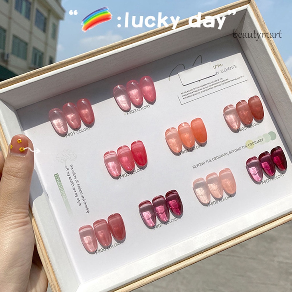 [Hàng mới về] Sơn Móng Tay Dạng Gel Trong Suốt Loại Bỏ Nước Sơn Móng Tay 8ml