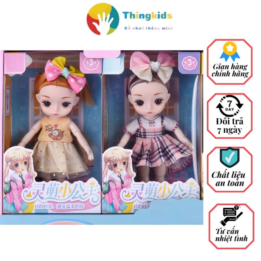 Set 4 con búp bê siêu yêu cho bé cao 17cm - Thingkids