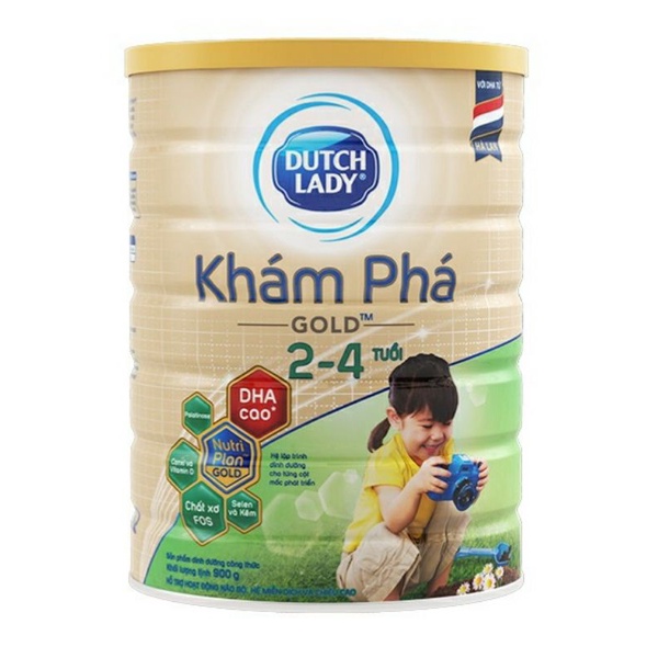 Thanh Lý Sữa  Dutch Lady  Khám Phá  Gold 2-4 Tuổi/900g