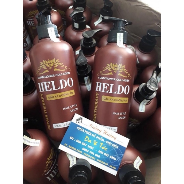DẦU GỘI - XẢ CẶP HELDO CAO CẤP 500ml chính hãng