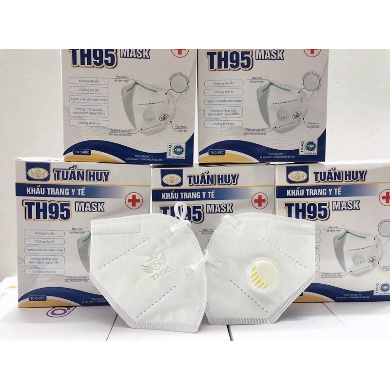 (10 chiếc)khẩu trang N95 có van hiệu Tuấn Huy