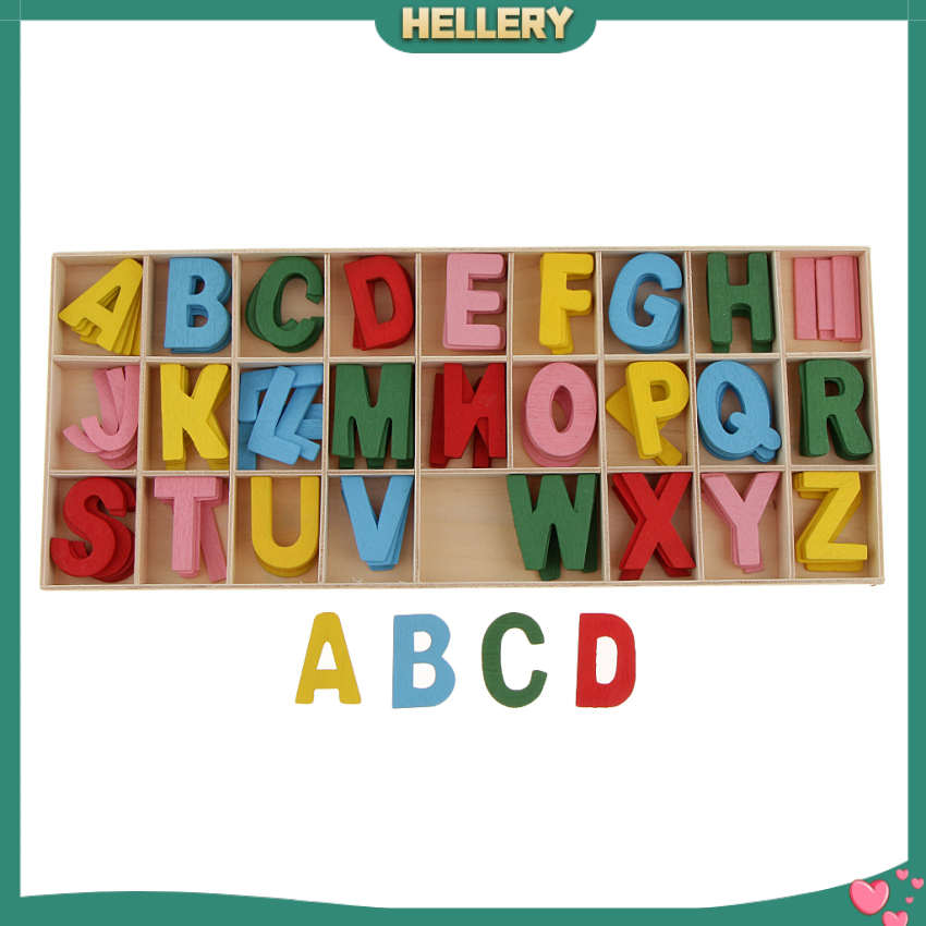 Hộp 156 Chữ Cái Bằng Gỗ Dùng Để Trang Trí Cho Bé