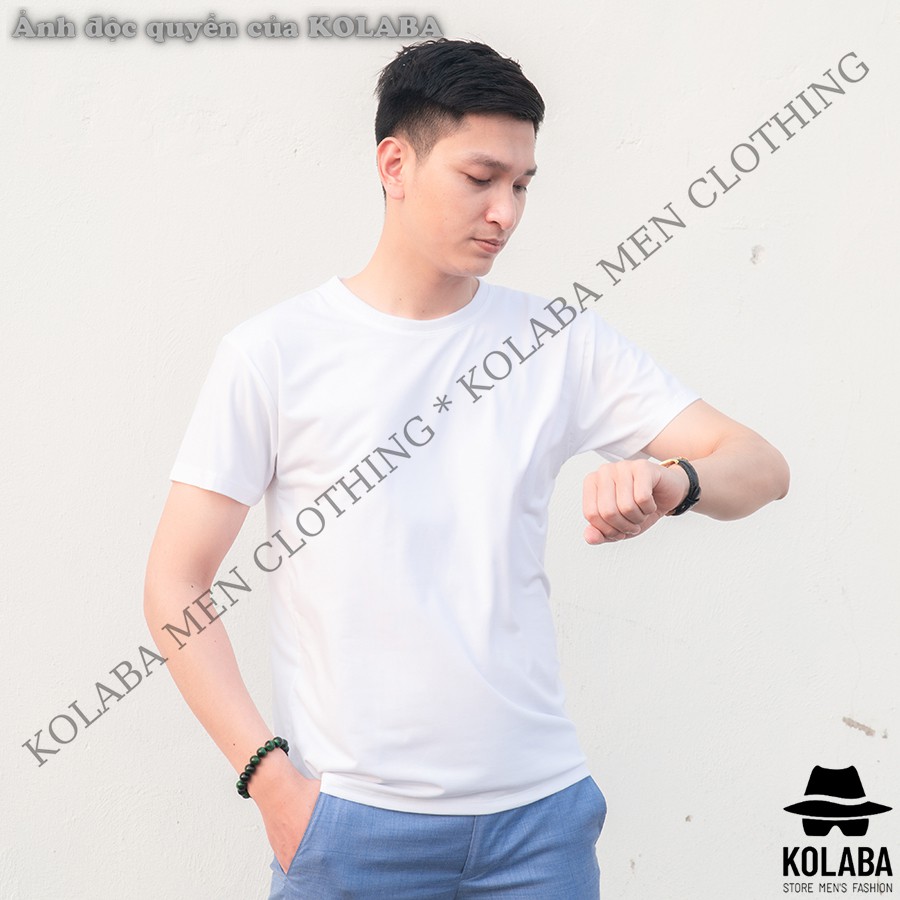 Áo Thun Unisex T01 KOLABA phông trơn nam nữ tay Ngắn oversize form vừa 4 màu | BigBuy360 - bigbuy360.vn
