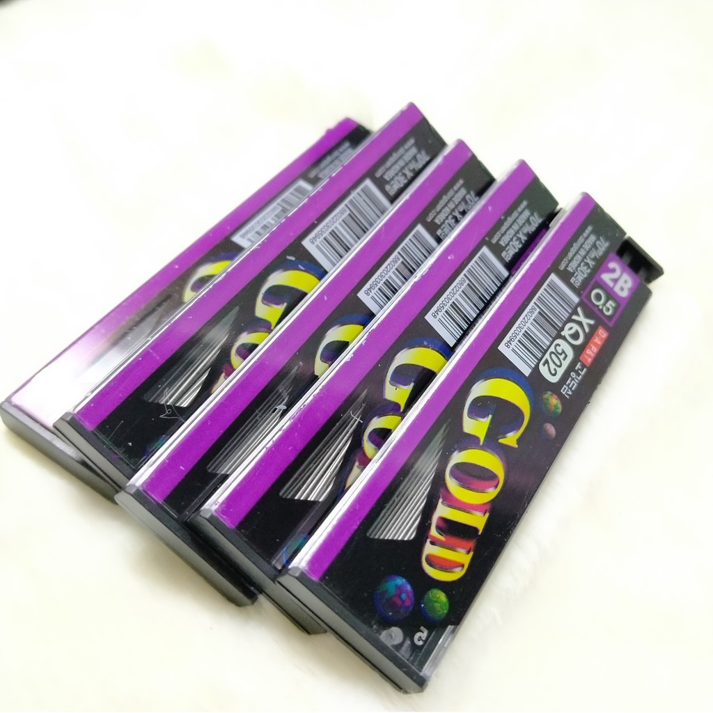 Ruột Chì Bấm Gold 502, Sharp Lead YoYo, Ruột Bút Chì Kim 0.5mm 2B 7003 Deli - Ngòi 0.5mm