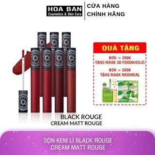 Son Black Rouge Cream Matt Rouge Color Chart Son Kem Lì - HB0010