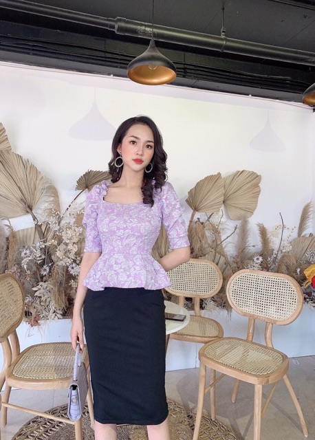 [ CÓ SẴN] Đầm peplum công sở