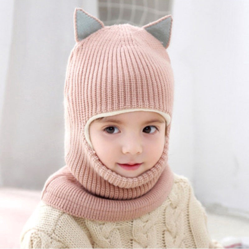Cute style windproof and warm hood for children