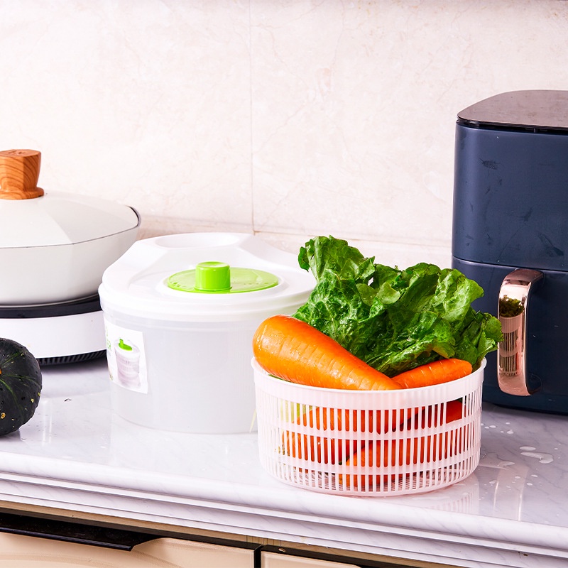 Máy để salad ⛪ Trong kho ⛪ Khay đựng salad Đa chức năng Máy sấy rau 3L lớn với bát và tô màu để nấu ăn ⛪ Giao hàng nhanh chóng ⛪ Wyoming060 Wyoming060
