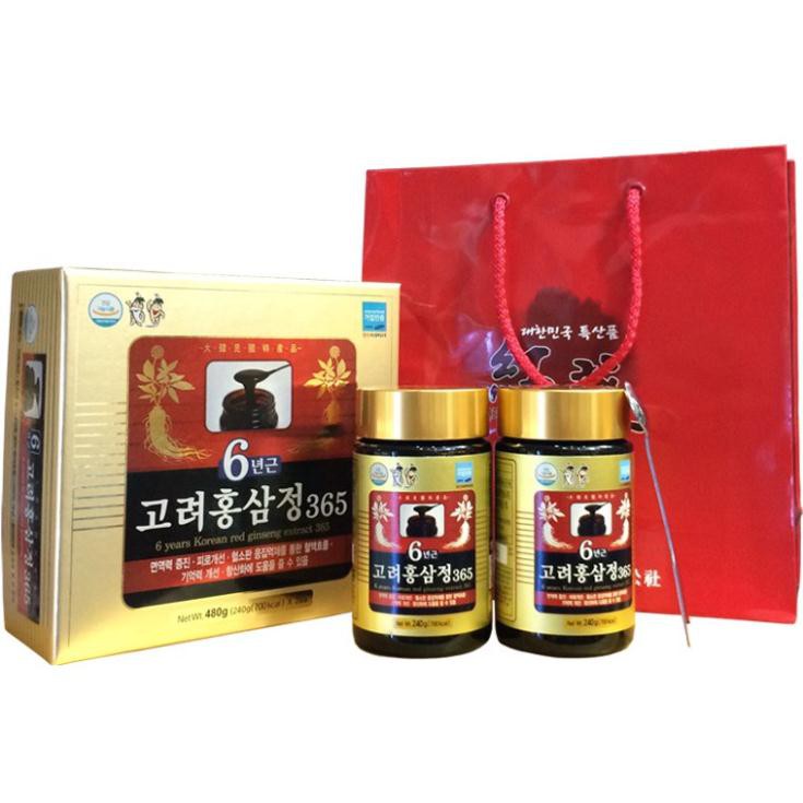 [Mã GROSALE2703 giảm 8% đơn 250K] Cao Hồng Sâm 365 Hàn Quốc Korean 6 years Red Ginseng Extract Royal, Hộp 2 lọ