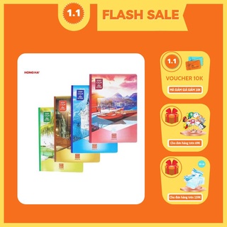 Vở Kẻ Ngang Sắc Màu Sao Mai Hồng Hà  200 Trang
