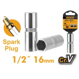 HSPS12161 Đầu tuýp mở bugi 1/2"- 16mm hiệu Ingco