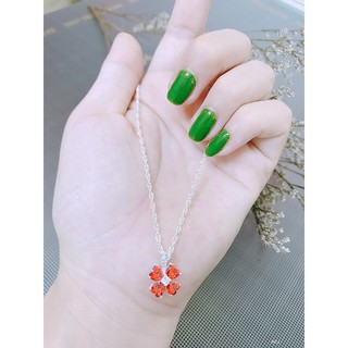 Dây chuyền bạc ta mặt cỏ 4 lá