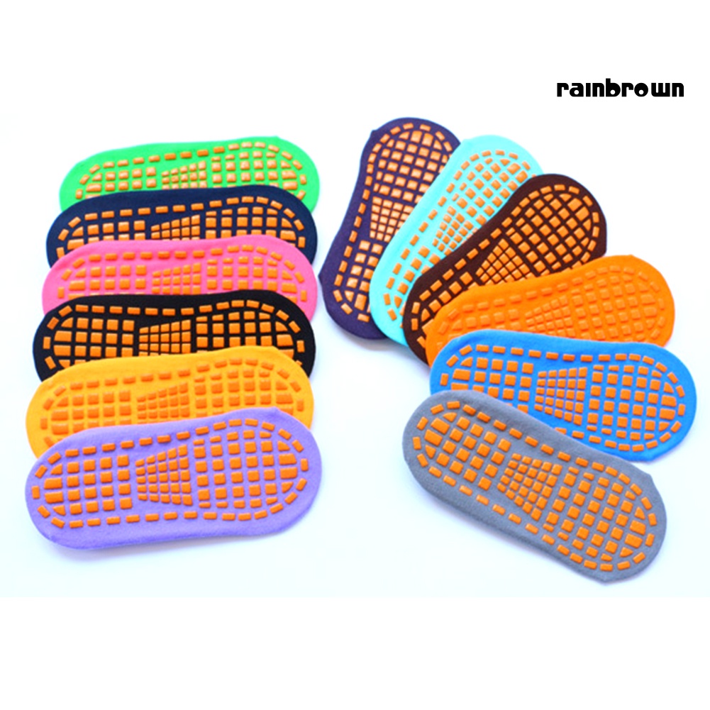 Vớ cotton thoáng khí chống trượt dùng tập yoga/ chơi thể thao dành cho người lớn