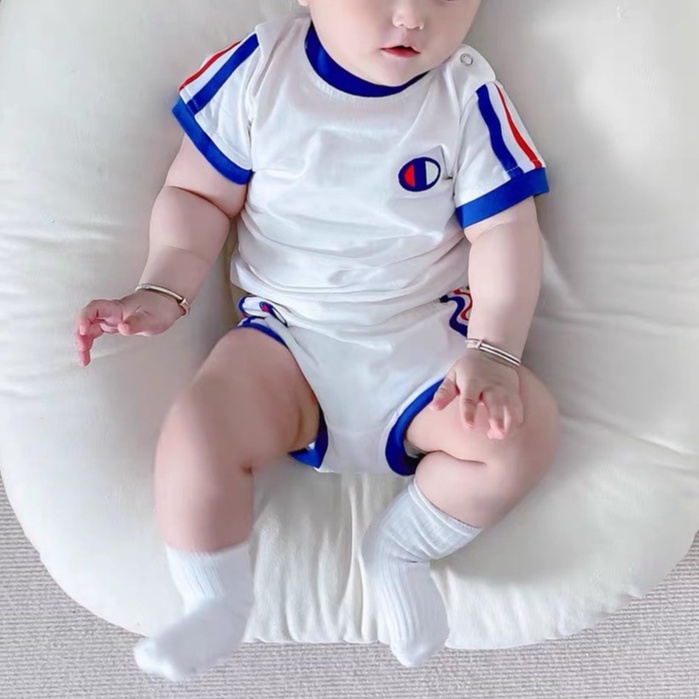 Bộ Ngắn Tay Quần Chip Minky Mom Vải Thun Lạnh Cho Bé Trai, Bé Gái 0-4 Tuổi Từ 4-17 kg- Mã: TN-IN102