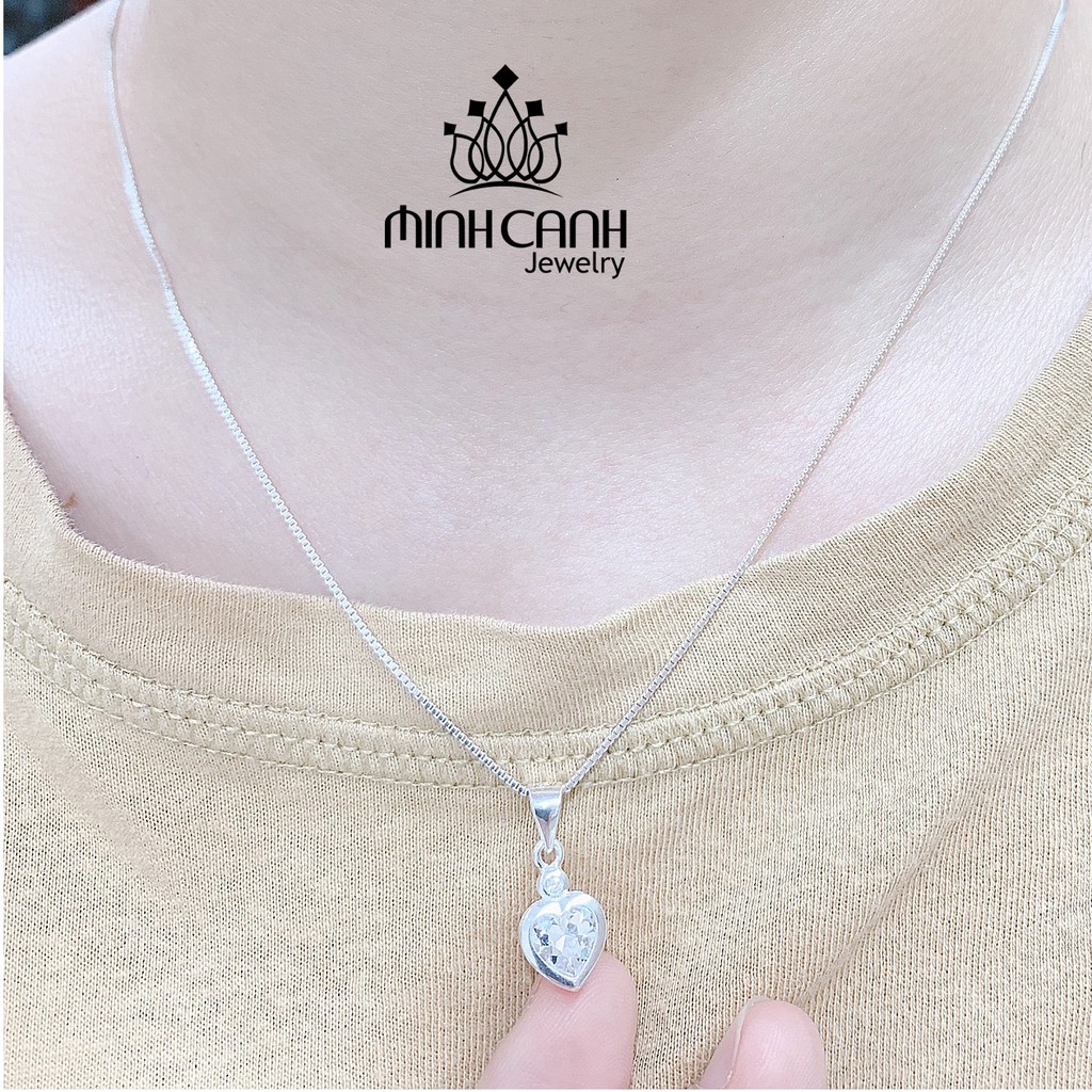 Dây Chuyền Bạc Trái Tim Thương Nhớ - Minh Canh Jewelry