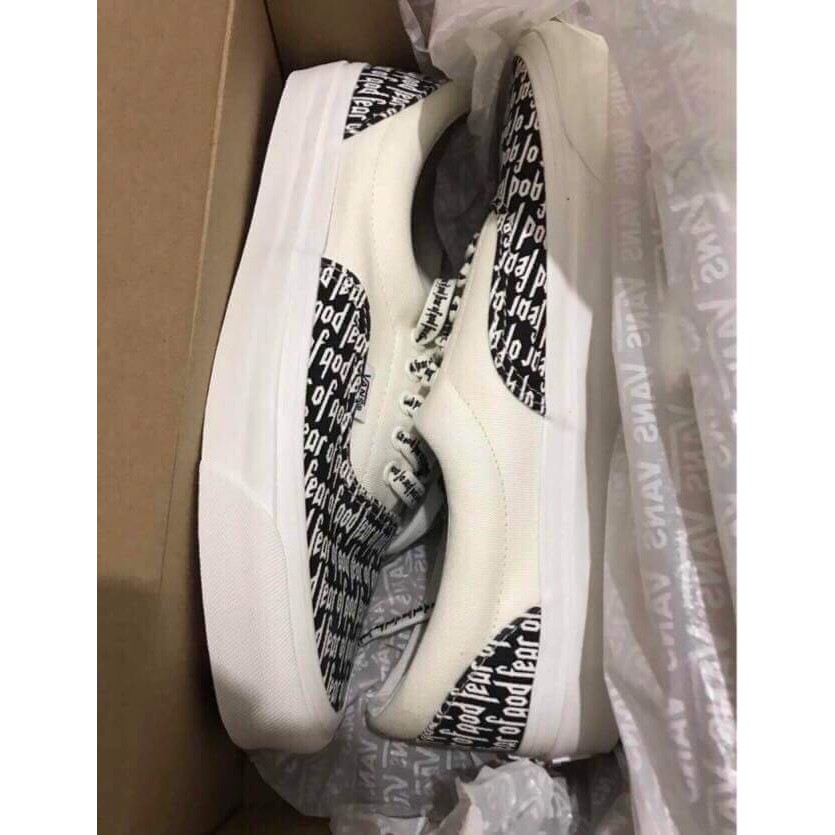 Giày V era Fear Of God, dây chữ, sneaker nam nữ thấp cổ họa tiết chữ | BigBuy360 - bigbuy360.vn