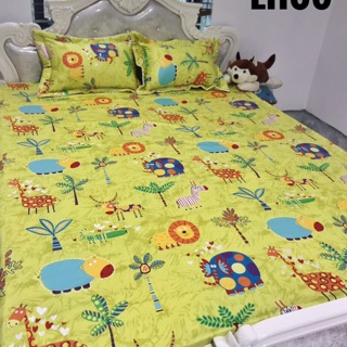 Bộ ga gối cotton lụa Hàn cao cấp