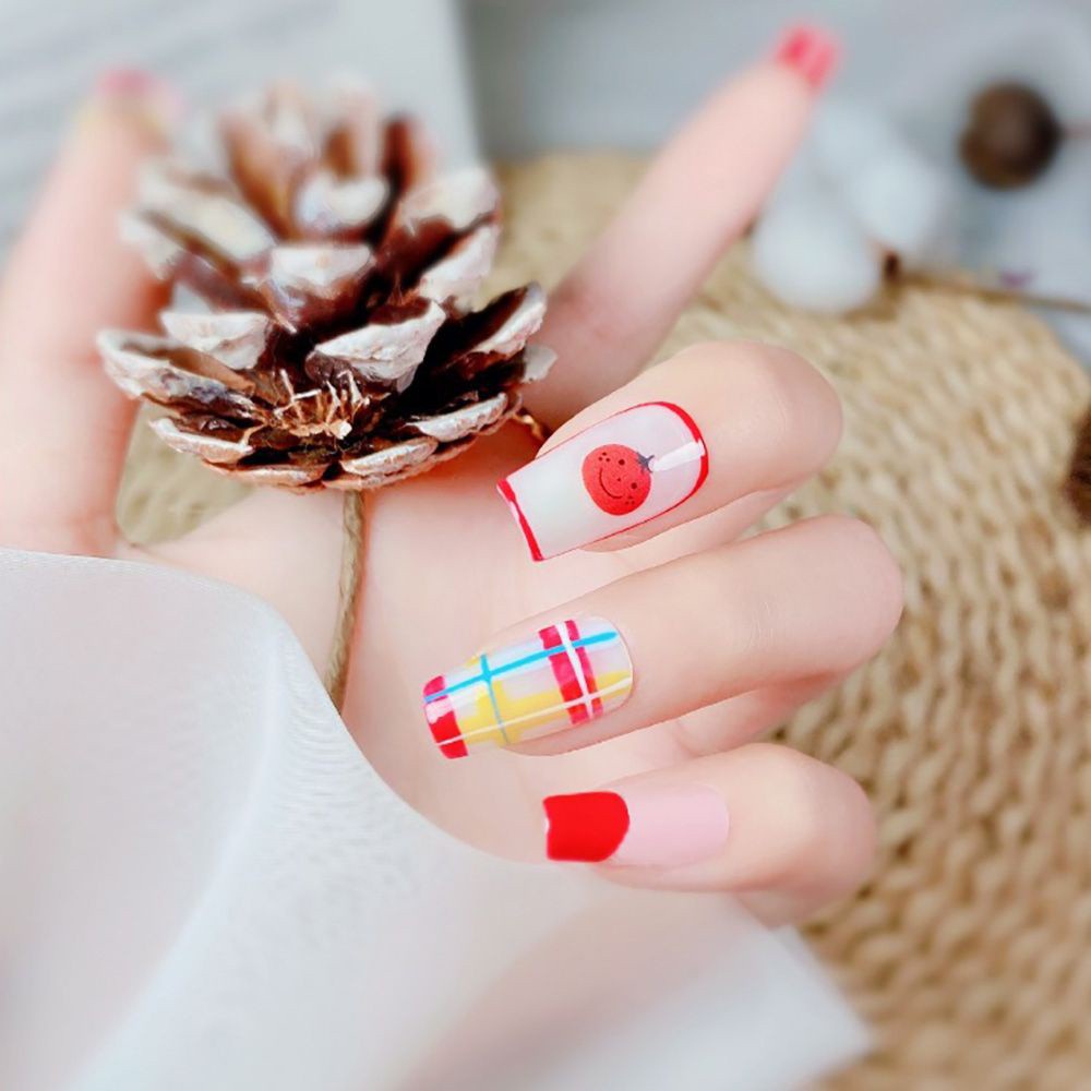 [Hàng mới về] Miếng dán trang trí móng tay nhiểu kiểu dáng hoạt hình dễ thương diy cho nữ