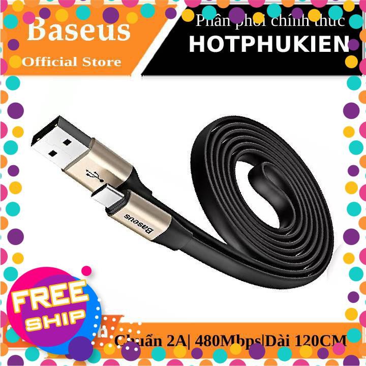 Dây cáp sạc Type-C hỗ trợ sạc nhanh dài 1.2M hiệu BASEUS Nimble cho điện thoại / Macbook - Hàng chính hãng