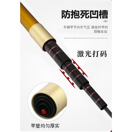 Cần Câu Tay Mãnh Cầm Chiến Sĩ  Độ Cứng 6h Chuyên Câu Bạo Lực