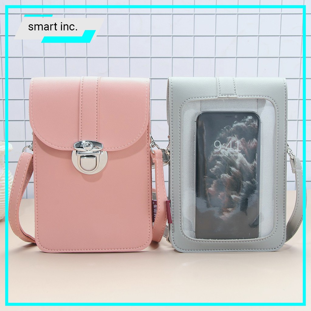 Túi Xách Nữ Đeo Chéo Mini Thời Trang Bằng Da PU 2 Ngăn 👄FREESHIP👄 Túi Đựng Tiền Ví Bóp Điện Thoại Cho Nữ Đi Học Đi Làm