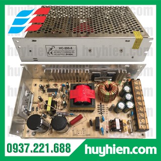 Nguồn led 5V 40A trong nhà ( Nguồn sắt tổ ong 5v 40A trong nhà )