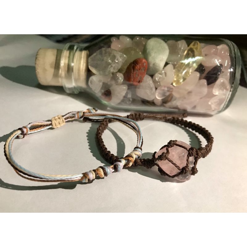 Vòng tay rose quartz