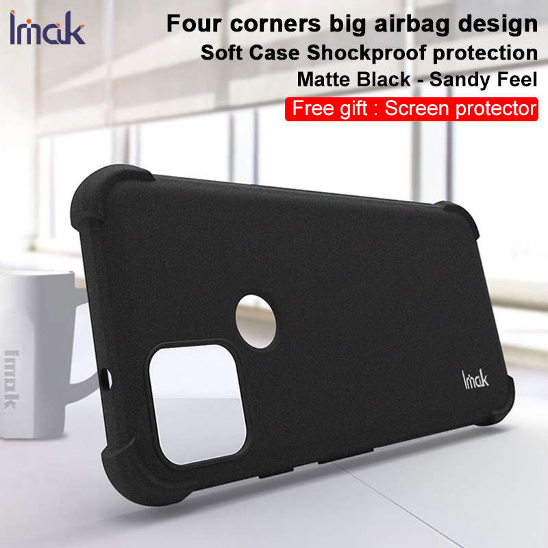 Ốp Điện Thoại Silicon TPU Mềm Đen Nhám Chống Sốc Imak Cho Google Pixel 5 Pixel5